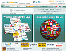 Tablet Screenshot of prepaidonline.com